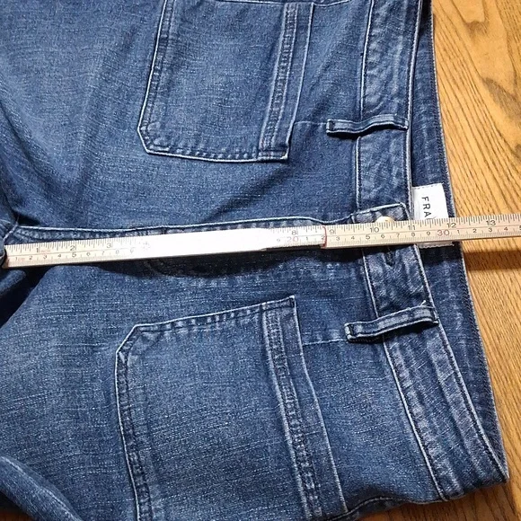 FRAME Jeans Womens 30 BLUE  BOOT Denim Preowned Cut BOOTCUT Cowboy Western Used - Picture 5 of 8